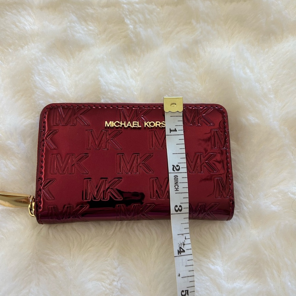 Michael Kors Small Cherry Metallic Wallet - Picture 4 of 7